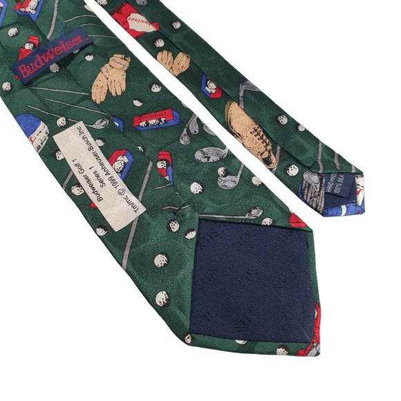 Budweiser Golf Anheuser Busch 1999 Mens Necktie Tie Accessory Work Office Gift - Picture 6 of 6